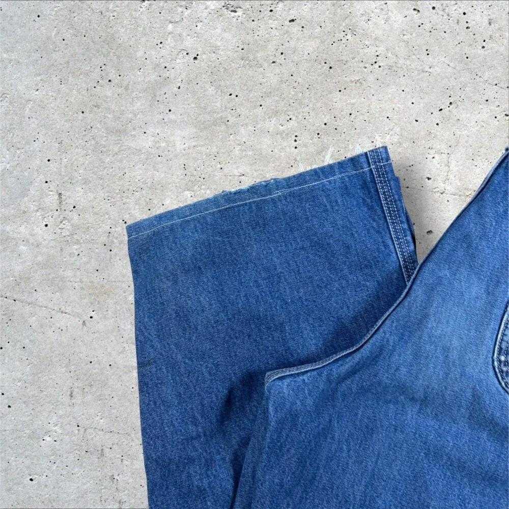 Carhartt FRB13DNM Flame Resistant Denim Jeans Men 38x32 Measure 38x30 Dungaree